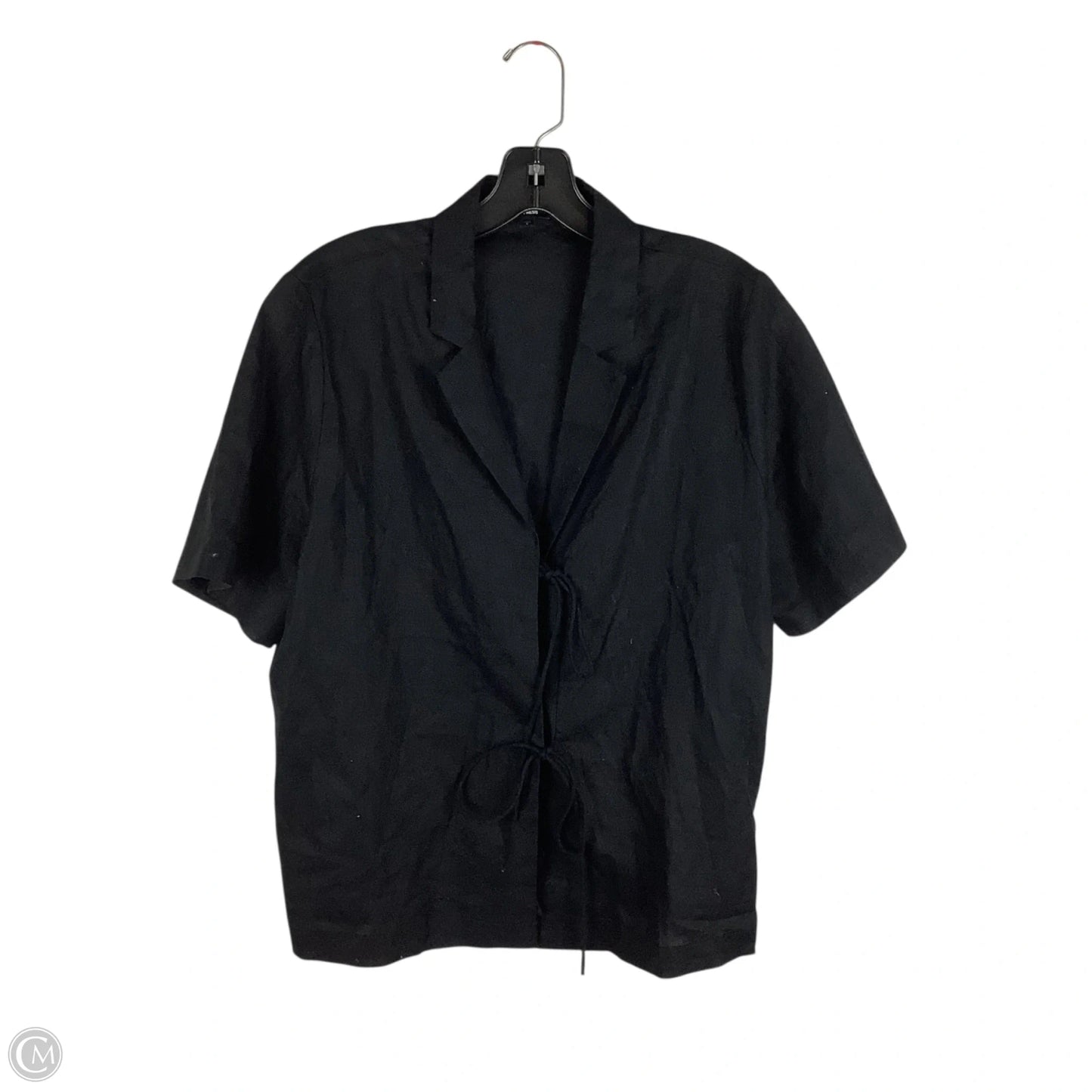 Top Short Sleeve By Express In Black, Size: S