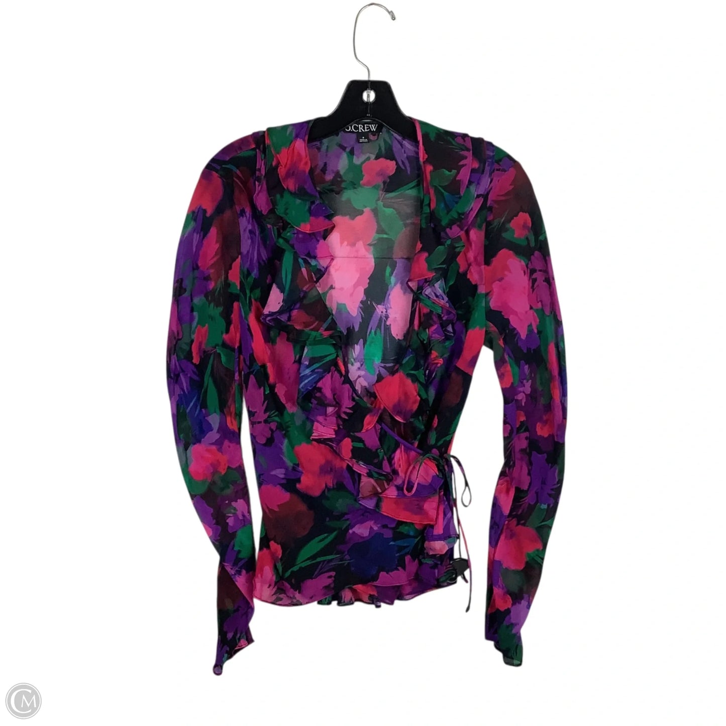 Top Long Sleeve By J. Crew In Purple, Size: 8