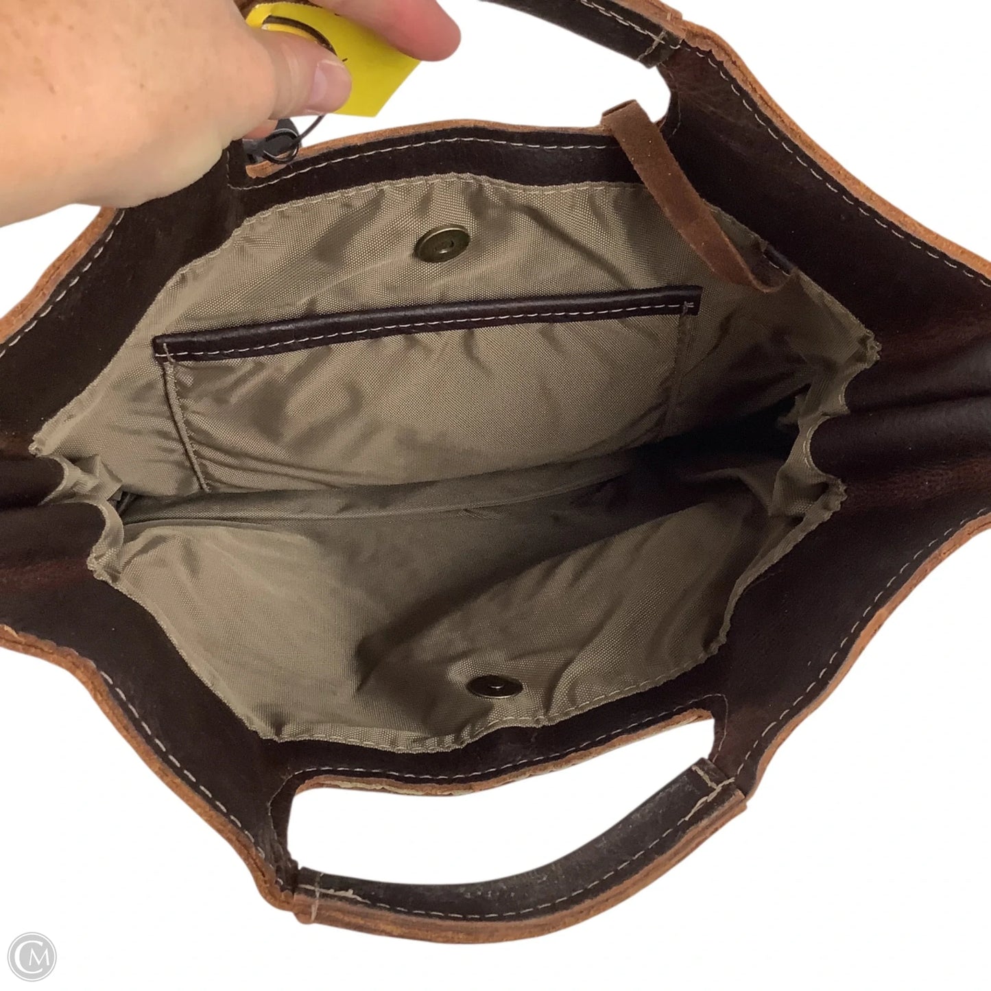 Clutch Leather By Clothes Mentor, Size: Large