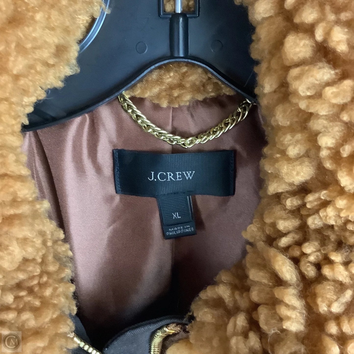 Coat Faux Fur & Sherpa By J. Crew In Brown, Size: Xl