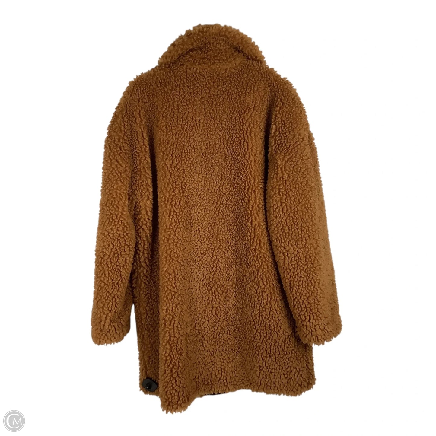 Coat Faux Fur & Sherpa By J. Crew In Brown, Size: Xl