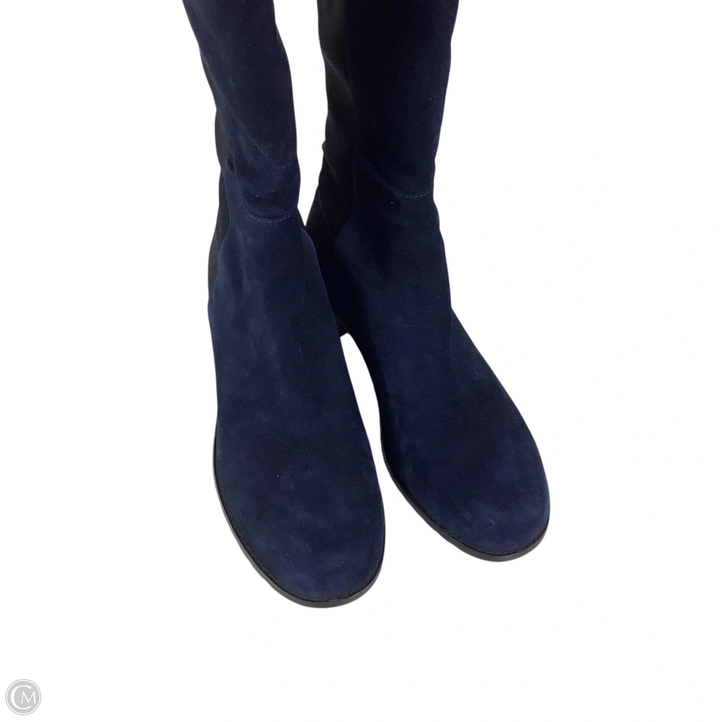 Boots Designer By Stuart Weitzman In Navy, Size: 7