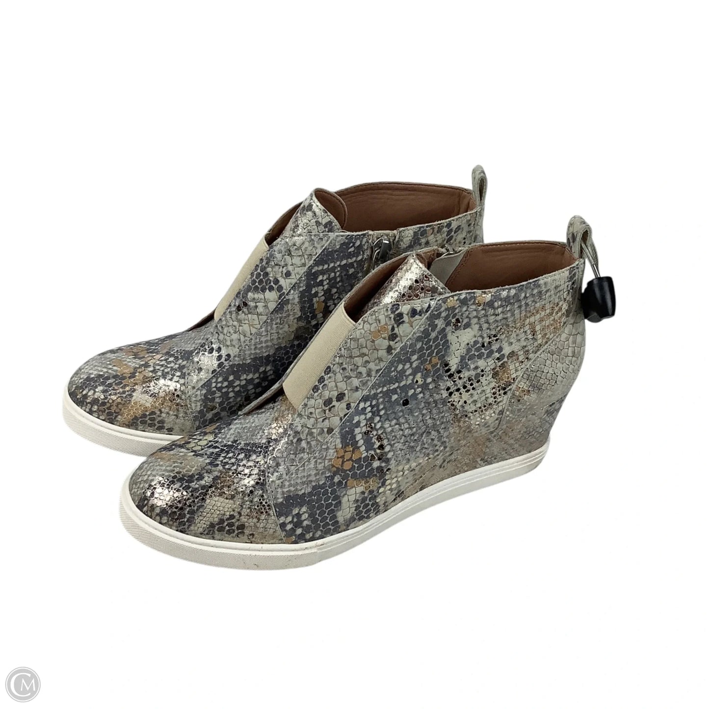 Shoes Heels Wedge By Clothes Mentor In Snakeskin Print, Size: 9.5