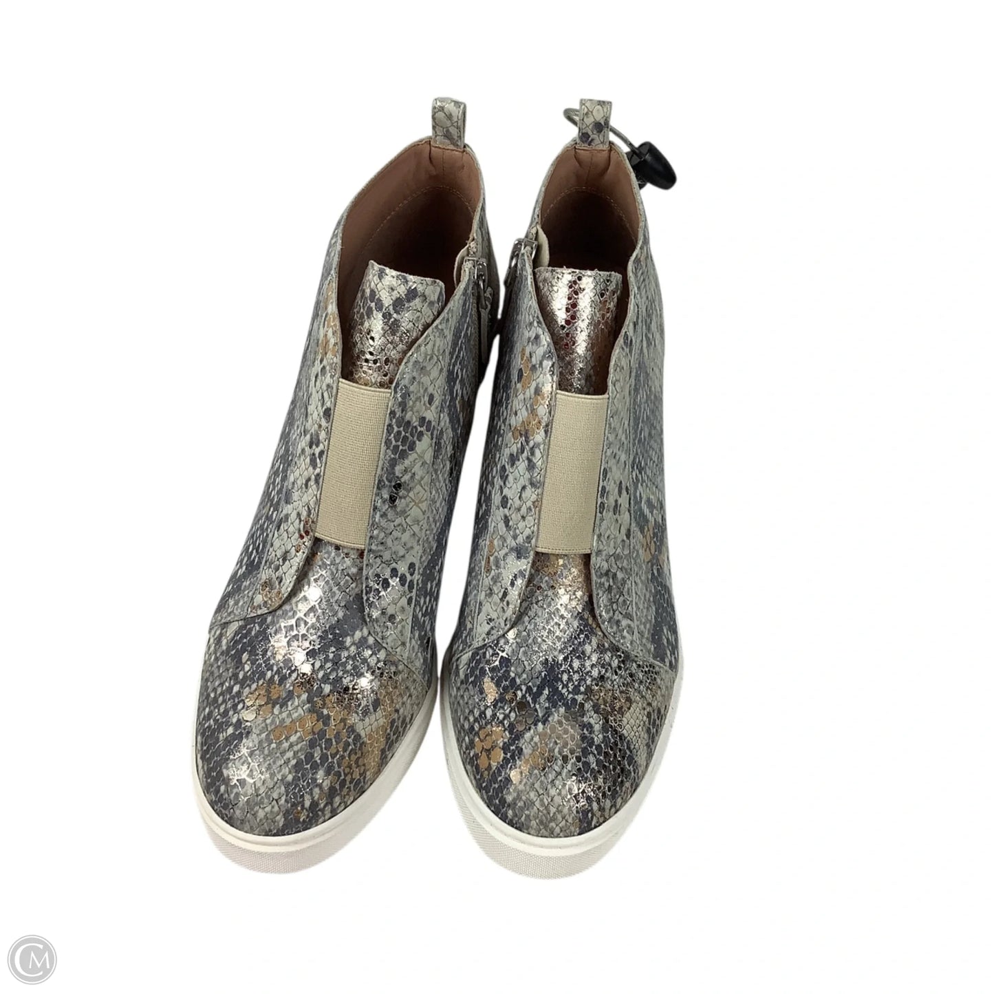 Shoes Heels Wedge By Clothes Mentor In Snakeskin Print, Size: 9.5