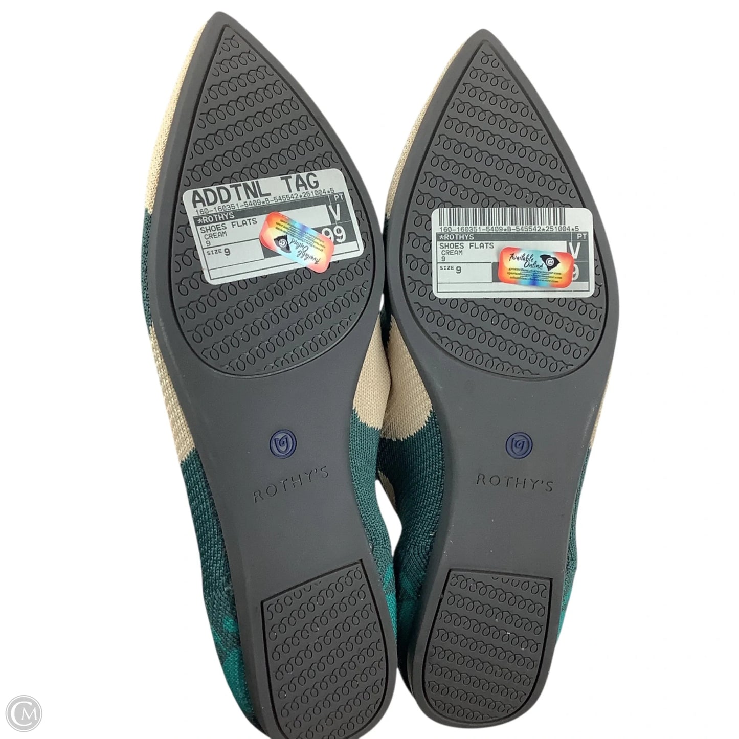 Shoes Flats By Rothys In Cream, Size: 9