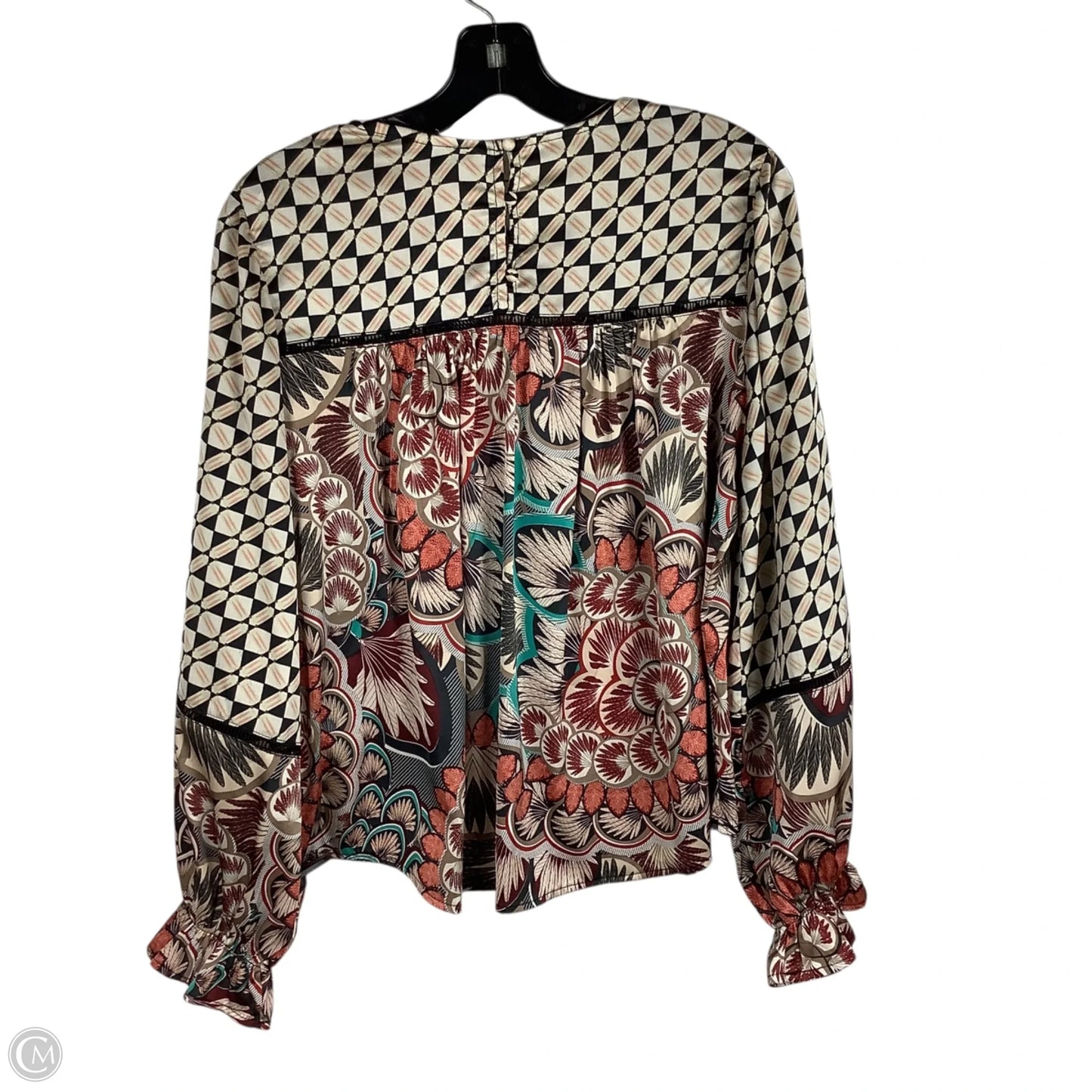 Top Long Sleeve By Fate In Brown, Size: S
