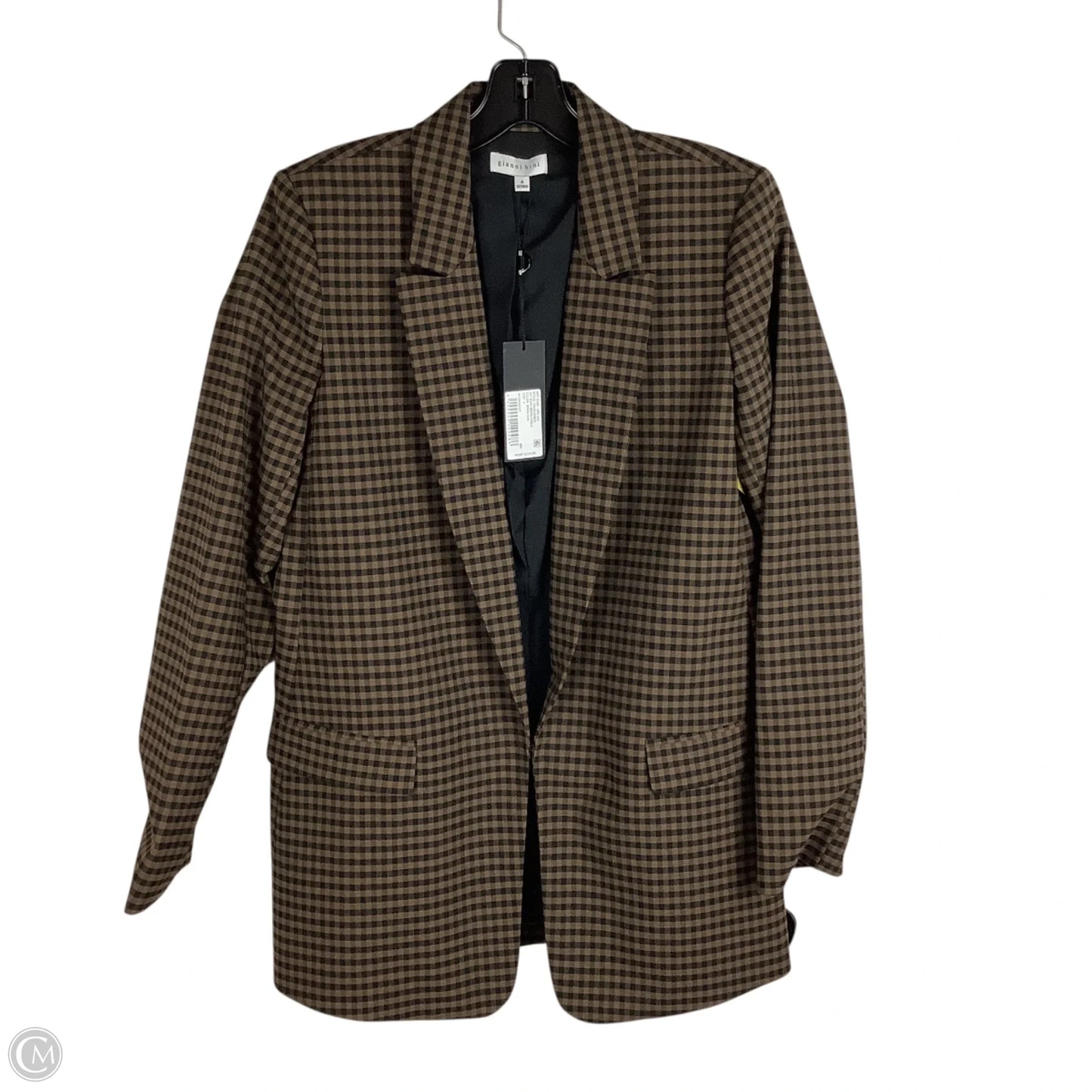 Blazer By Gianni Bini In Checkered Pattern, Size: 4