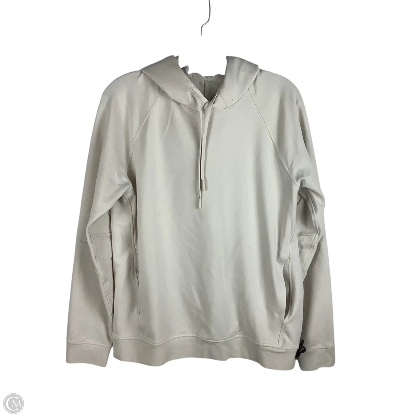 Athletic Sweatshirt Hoodie By Lululemon In Cream, Size: M