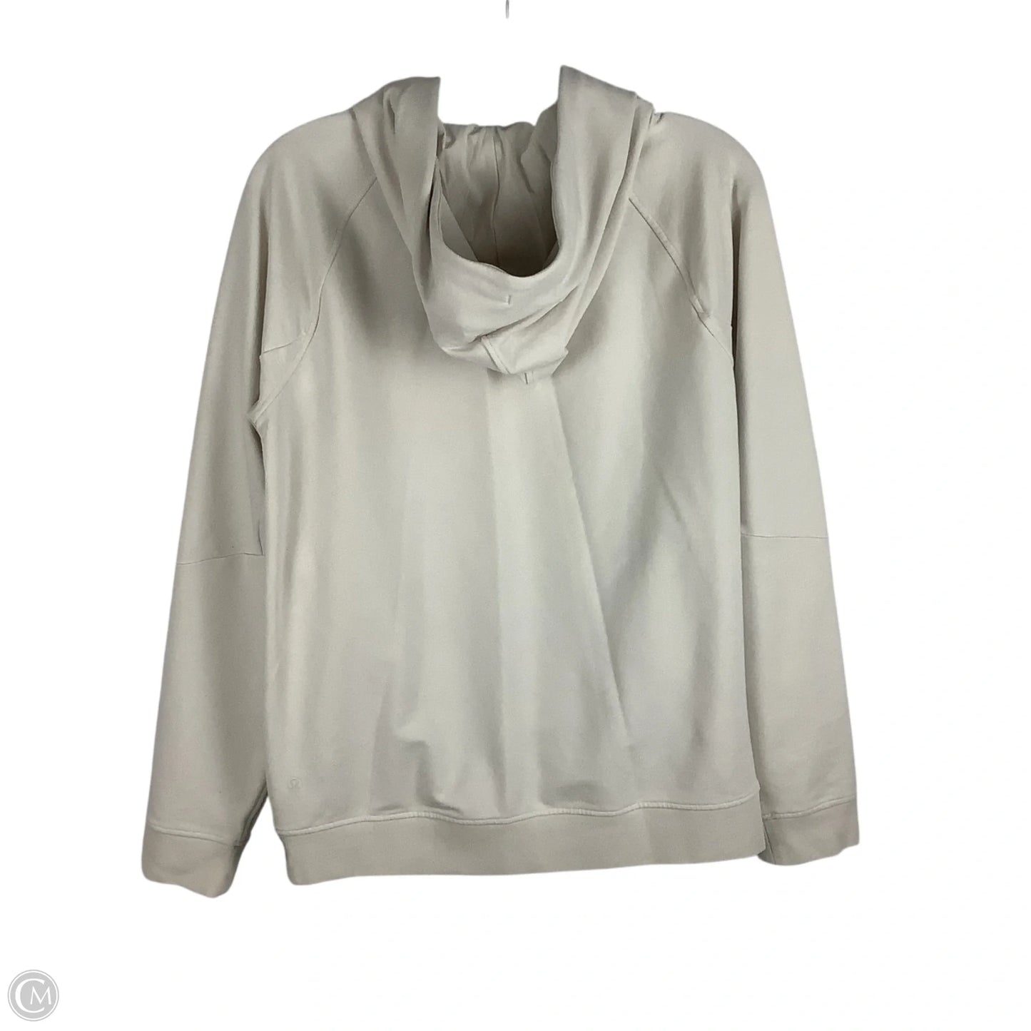 Athletic Sweatshirt Hoodie By Lululemon In Cream, Size: M