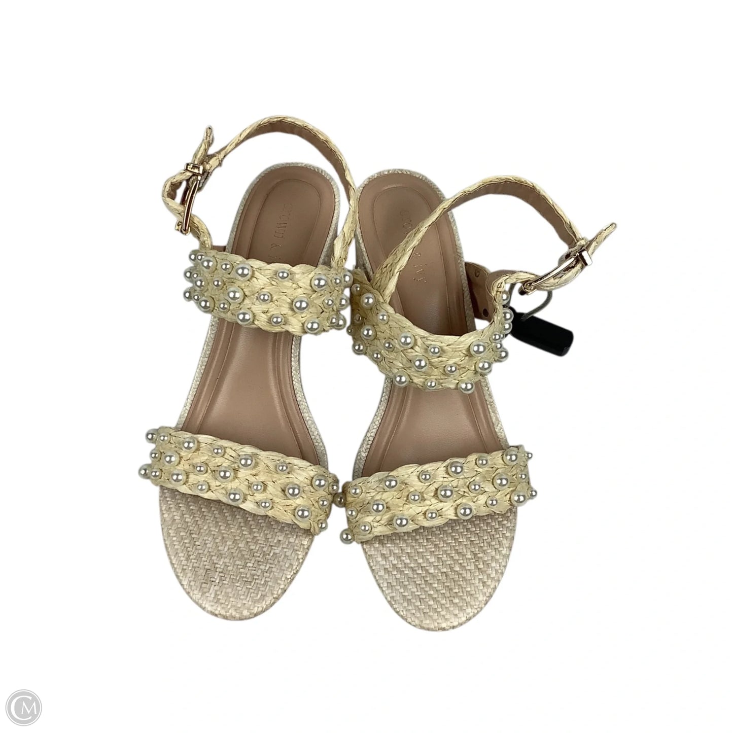 Shoes Heels Block By Crown And Ivy In Cream, Size: 8