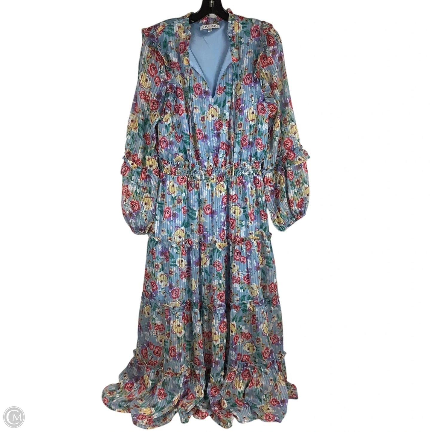 Dress Casual Maxi By Joy Joy In Blue, Size: Xl