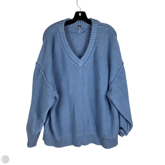 Sweater By Free People In Blue, Size: M (oversized)