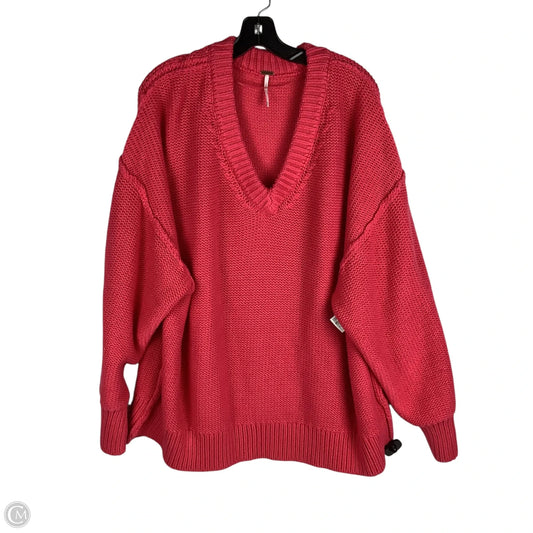 Sweater By Free People In Pink, Size: M (oversized)