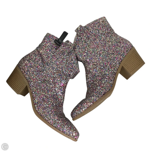Boots Ankle Heels By Crown And Ivy In Multi-colored, Size: 9