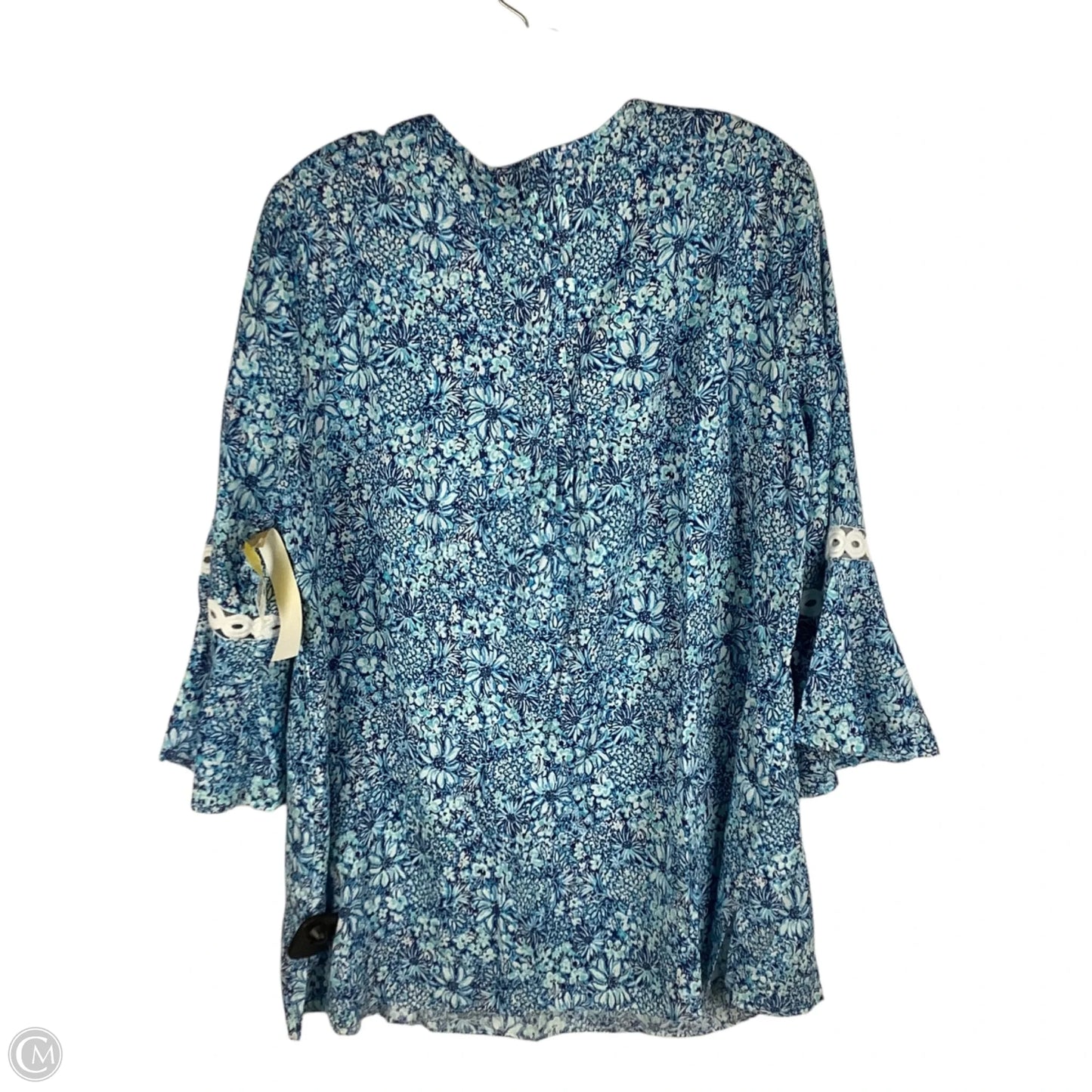 Top Long Sleeve Designer By Lilly Pulitzer In Blue, Size: Xl