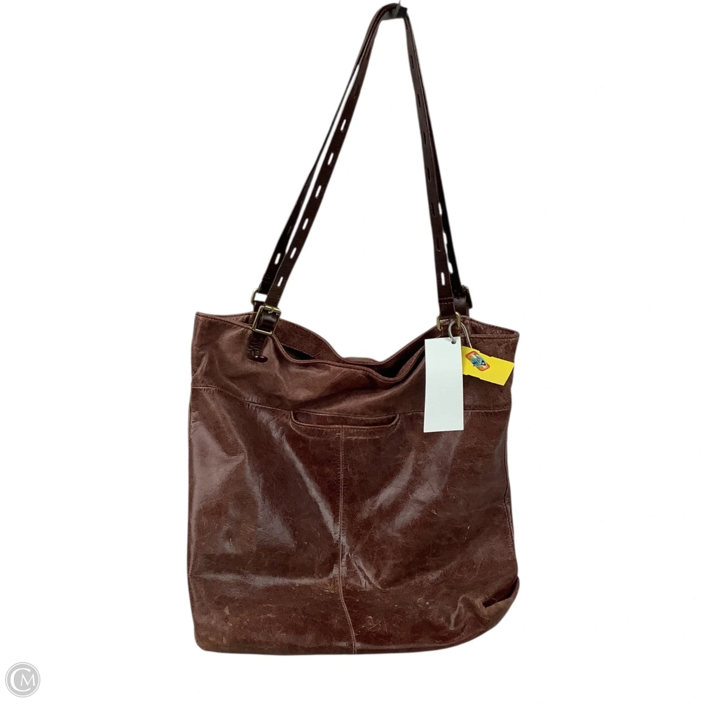 Handbag Leather By Hobo Intl, Size: Medium