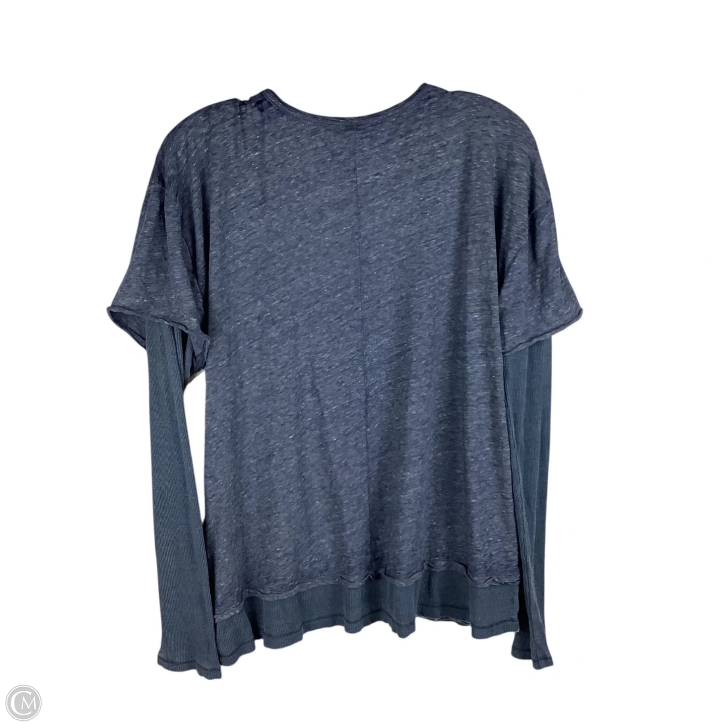 Top Long Sleeve By Free People In Blue, Size: L