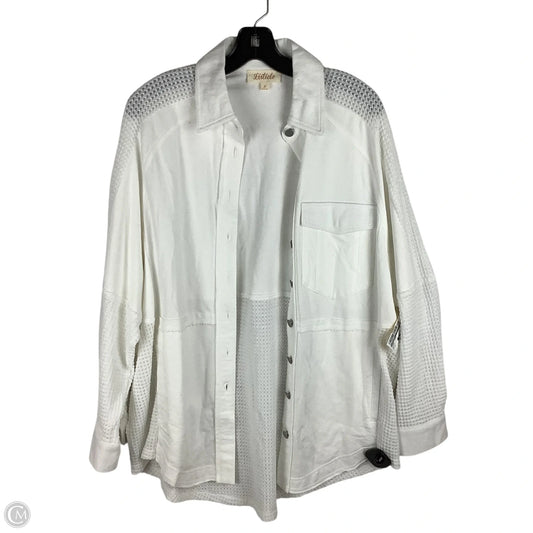 Jacket Shirt By Listicle In White, Size: S