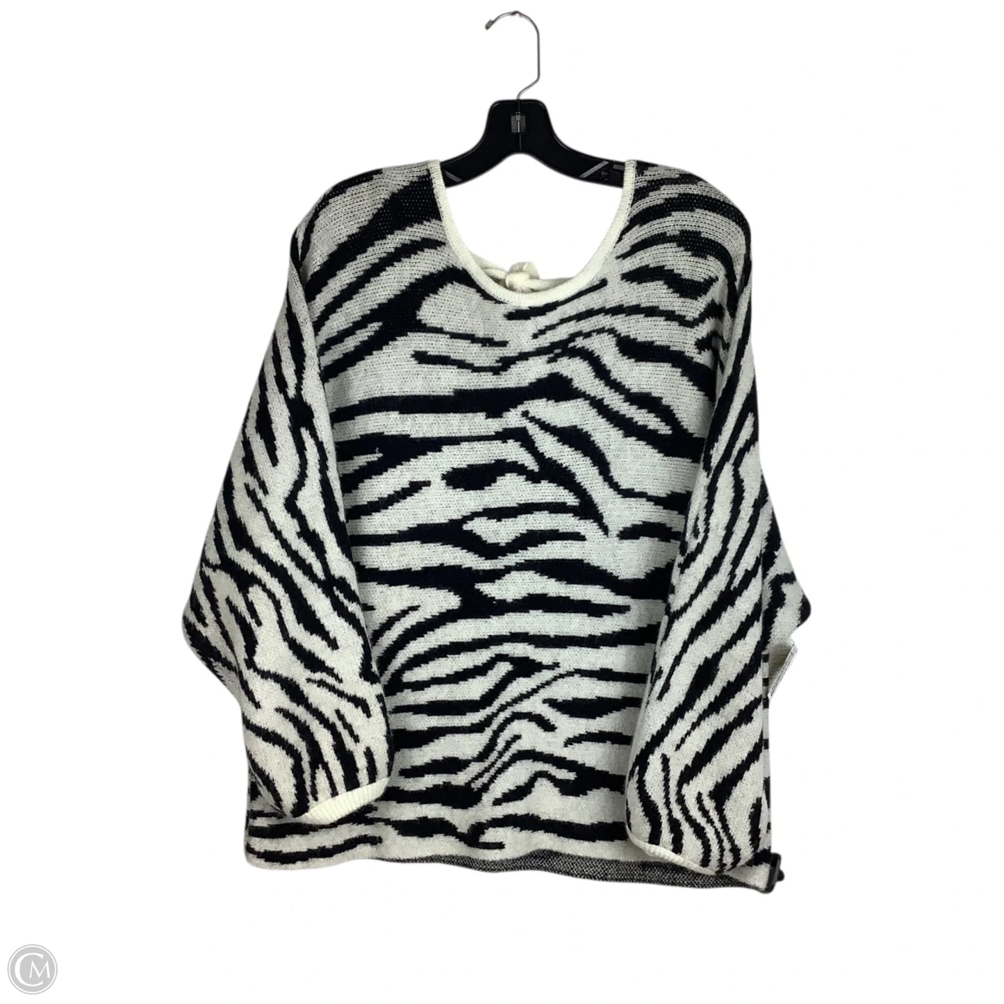 Sweater By Cmc In Zebra Print, Size: M