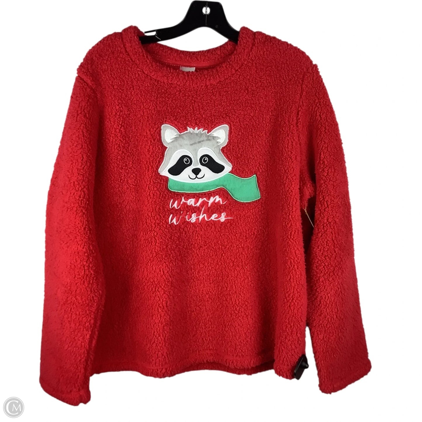 Sweater By Holiday Time In Red, Size: M