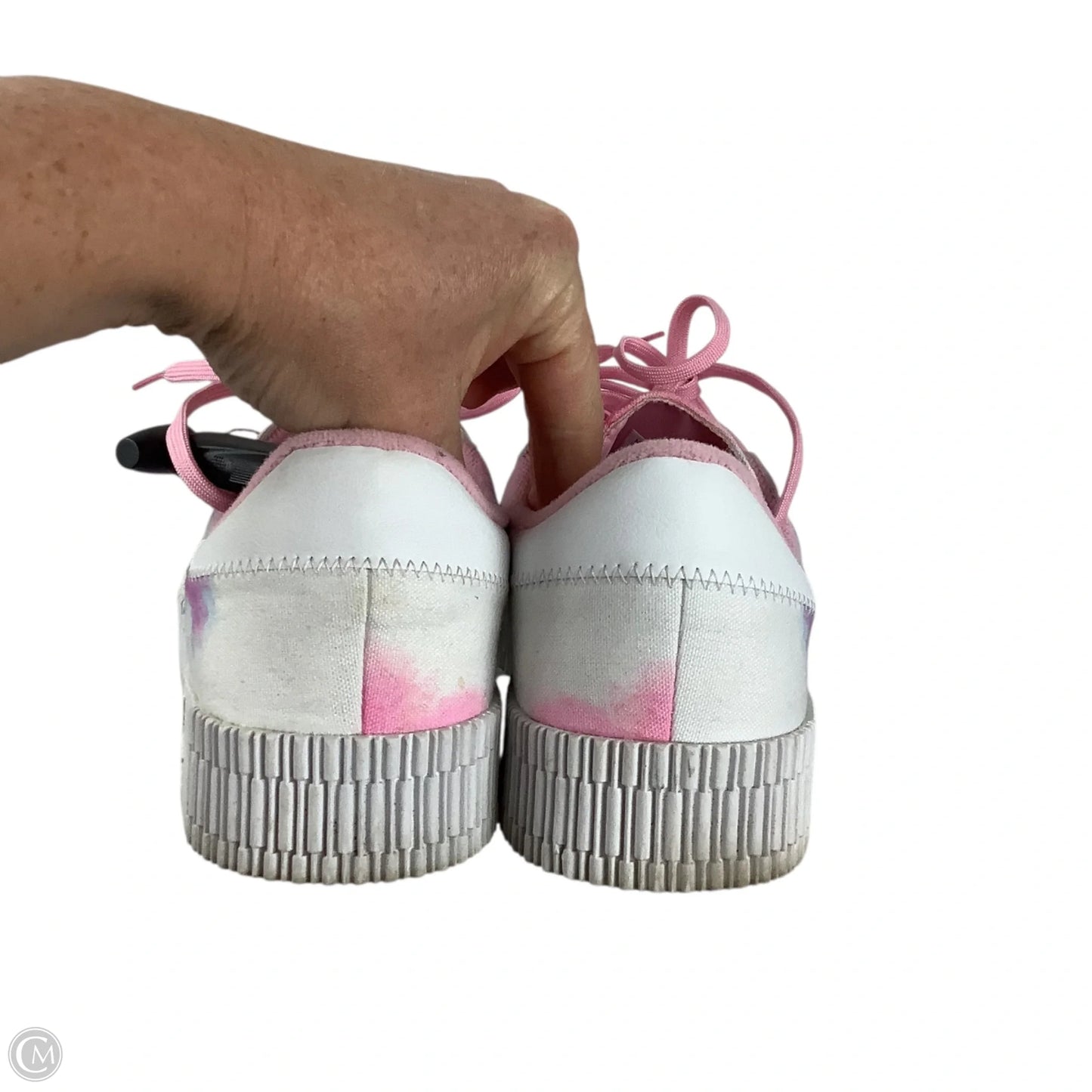 Shoes Sneakers By Adidas In Pink & White, Size: 8.5