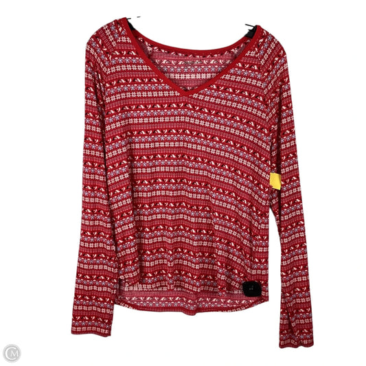 Top Long Sleeve By Gap In Red, Size: M