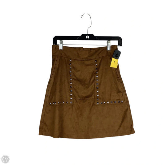 Skirt Mini & Short By Vero Moda In Brown, Size: S