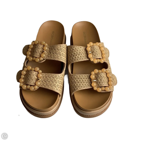Sandals Flats By Bcbgeneration In Tan, Size: 8