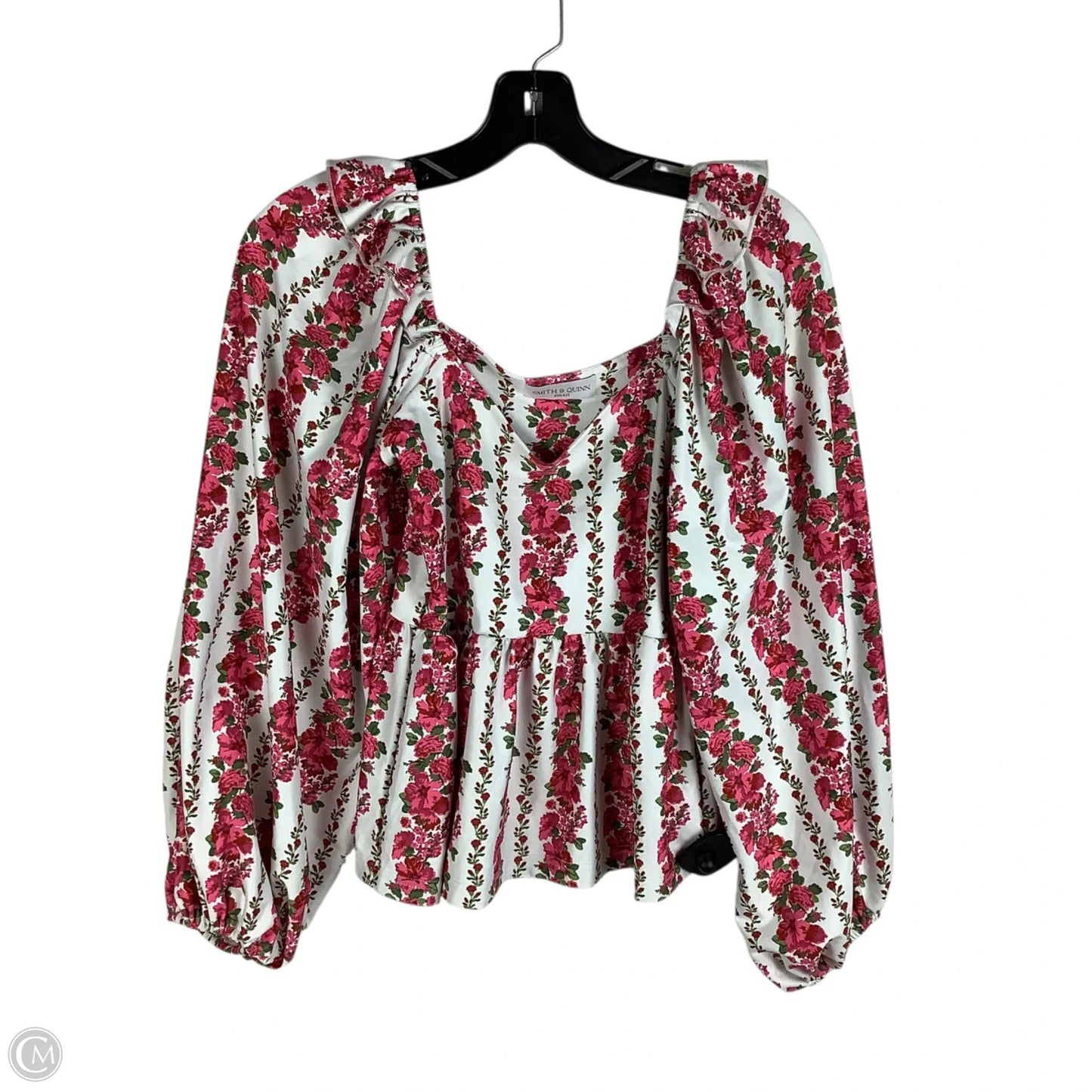 Top Long Sleeve By Cmc In Floral Print, Size: S