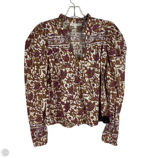 Top Long Sleeve By Cmc In Purple, Size: Xs