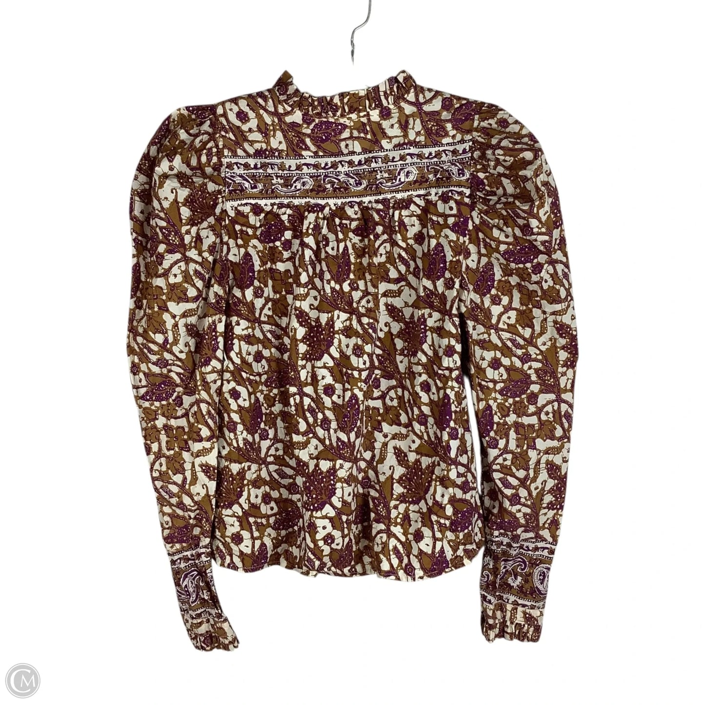 Top Long Sleeve By Cmc In Purple, Size: Xs