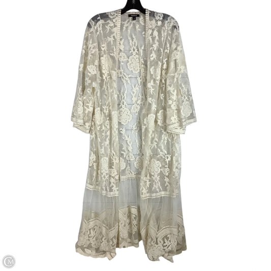 Kimono By Torrid In Cream, Size: 1x