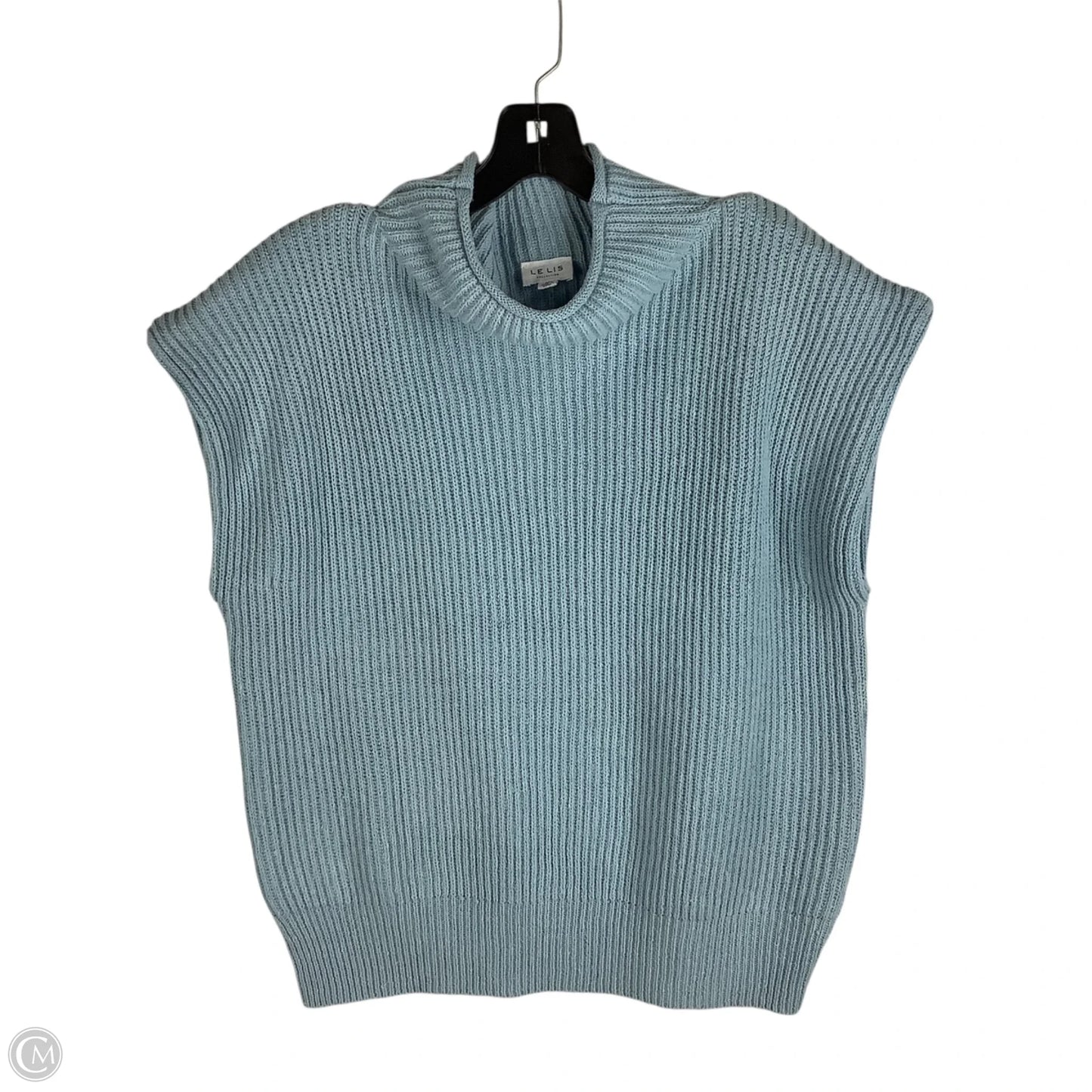 Sweater Short Sleeve By Le Lis In Blue, Size: M