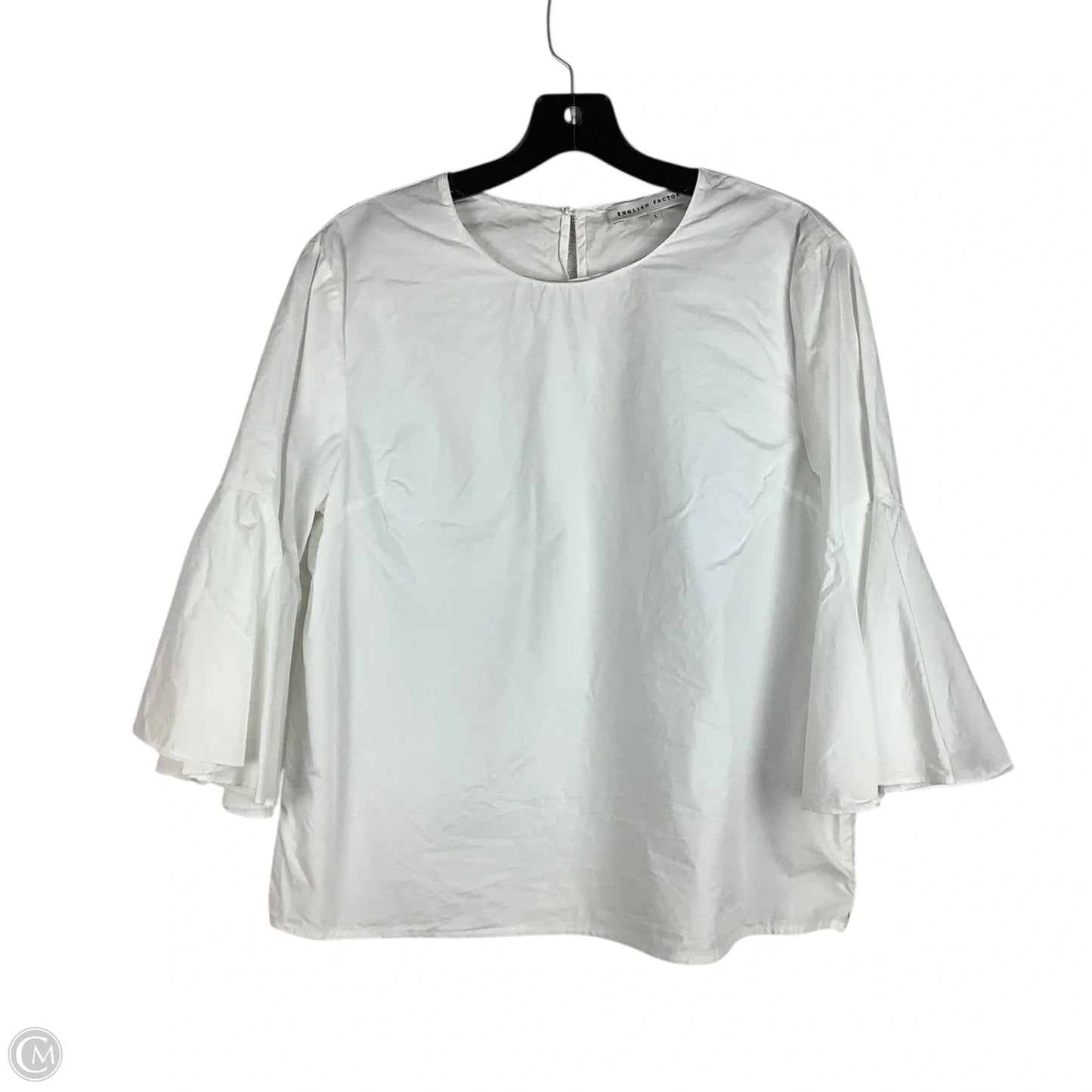 Top Long Sleeve By English Factory In White, Size: L