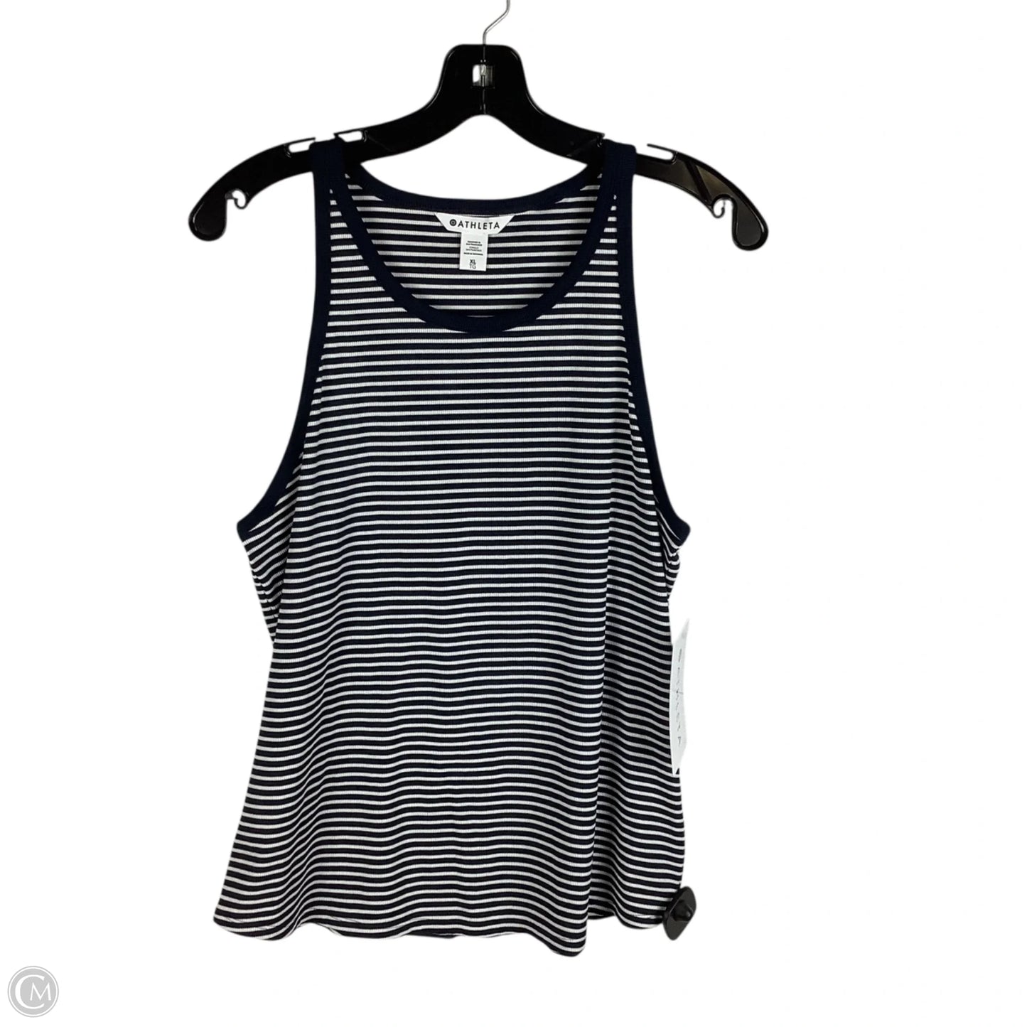 Top Sleeveless By Athleta In Striped Pattern, Size: Xl