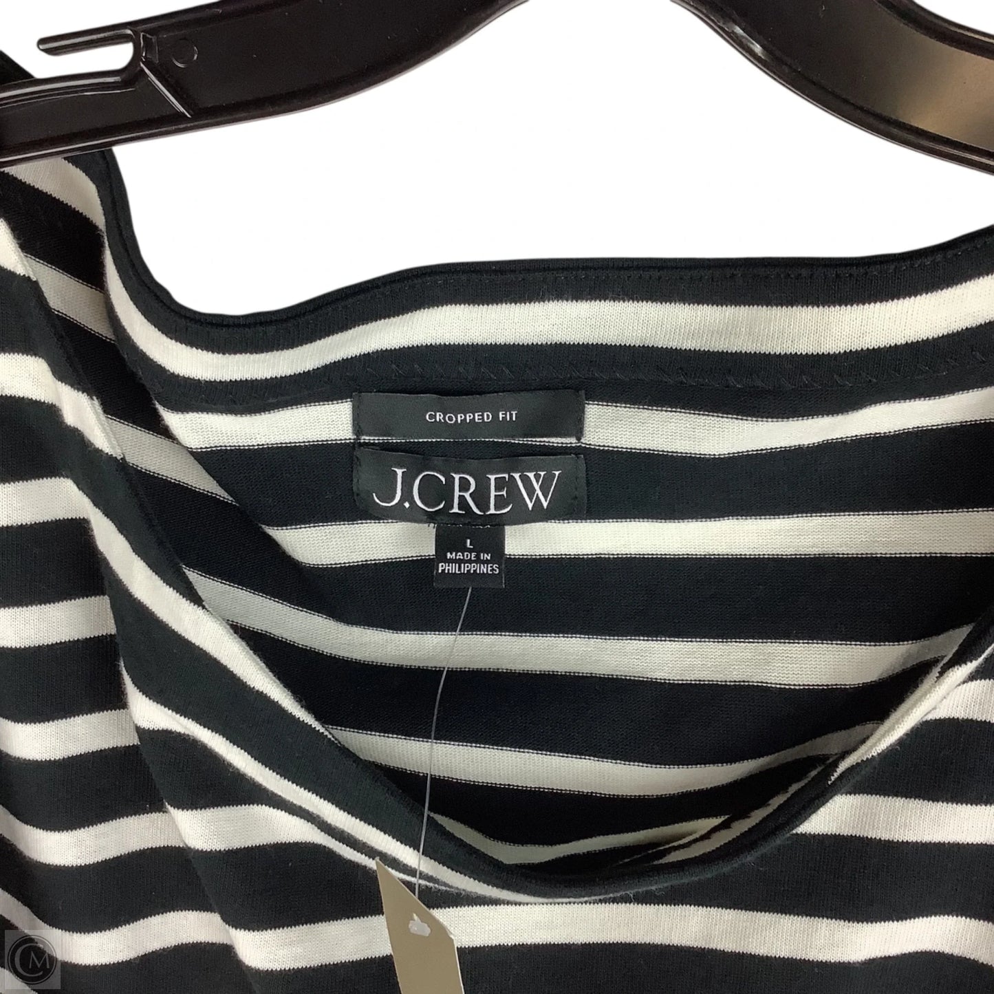 Top Long Sleeve By J. Crew In Striped Pattern, Size: L