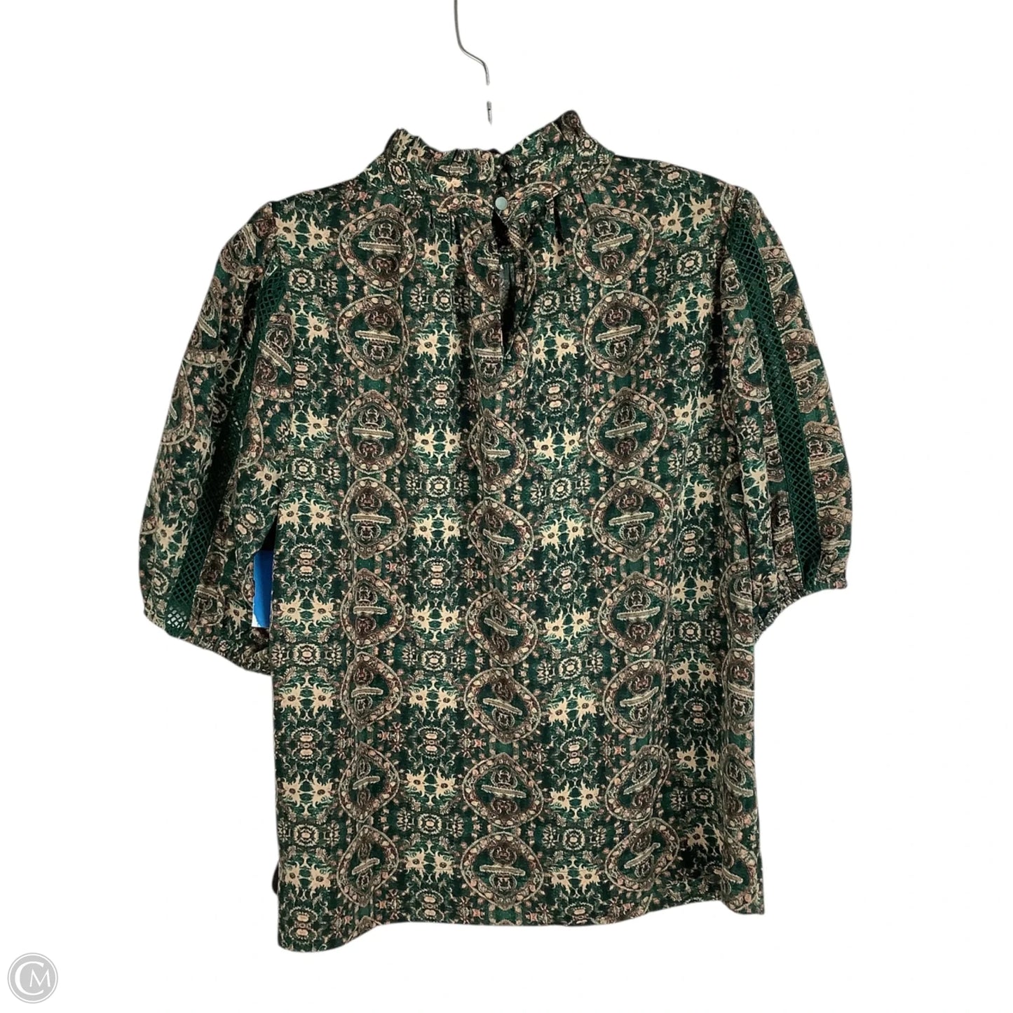 Top Short Sleeve By Joy Joy In Green, Size: Est. S