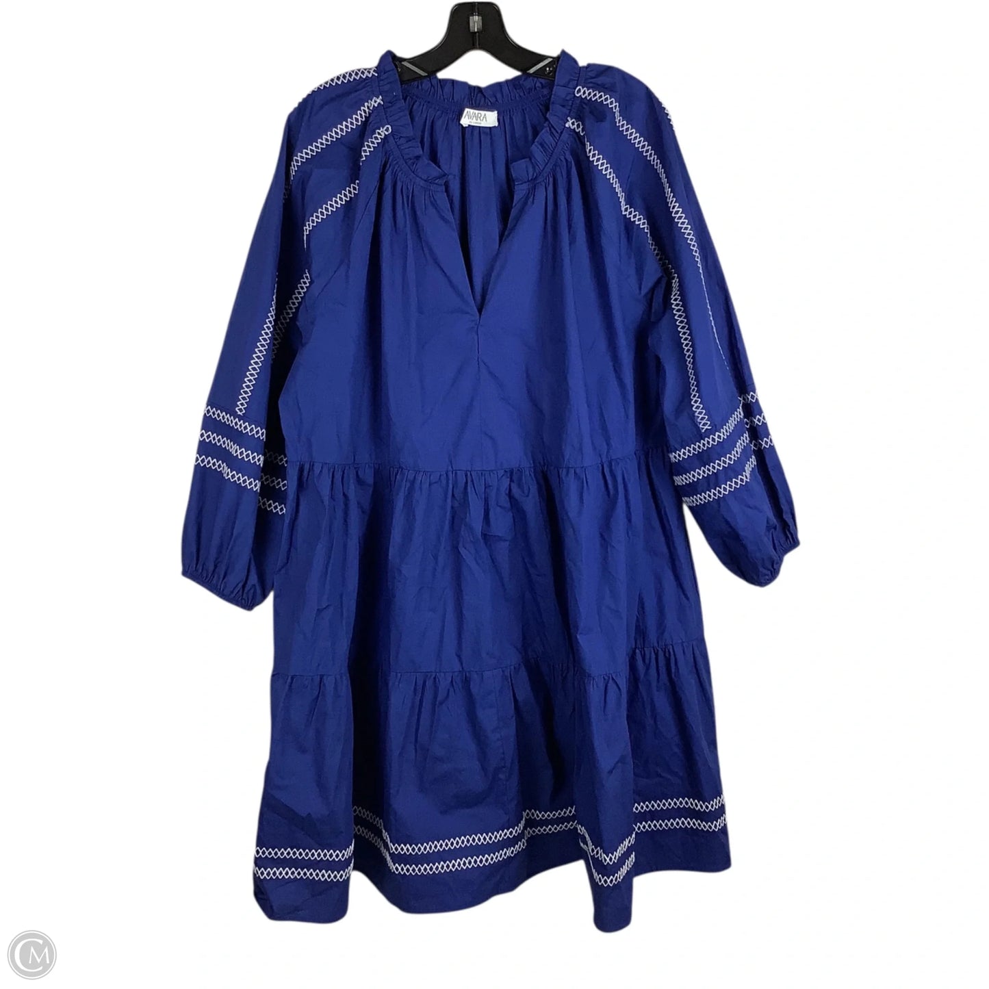 Dress Casual Short By Clothes Mentor In Blue, Size: Xxl