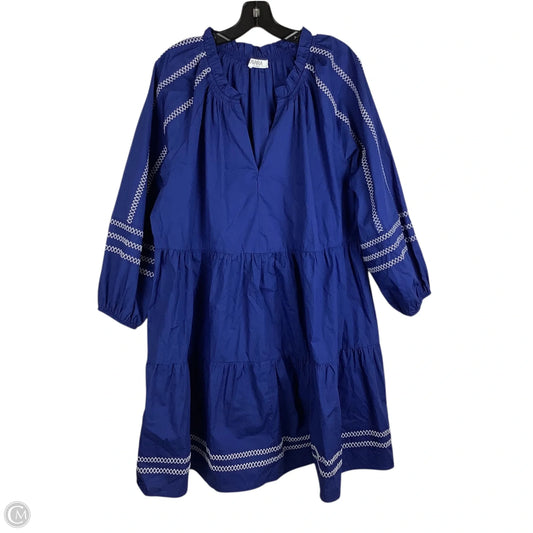 Dress Casual Short By Clothes Mentor In Blue, Size: Xxl