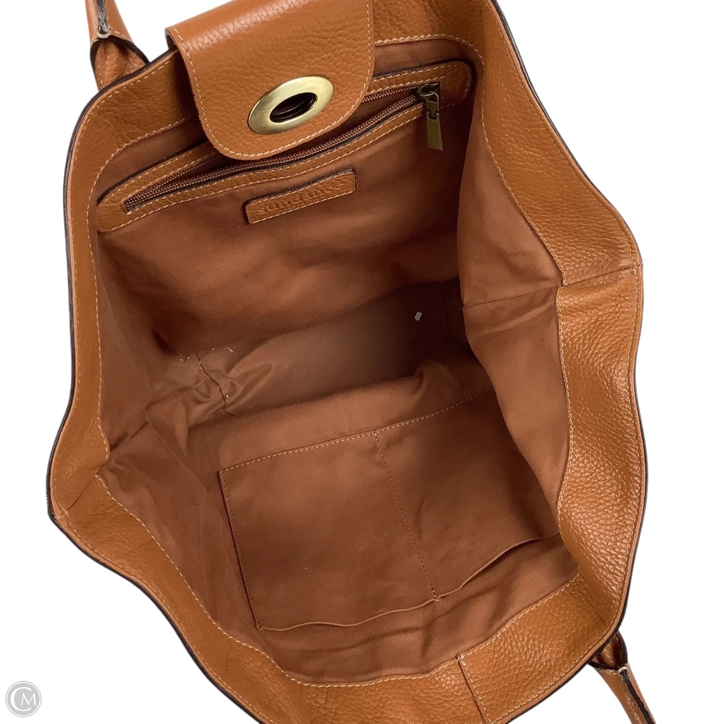 Handbag Leather By Sundance, Size: Medium