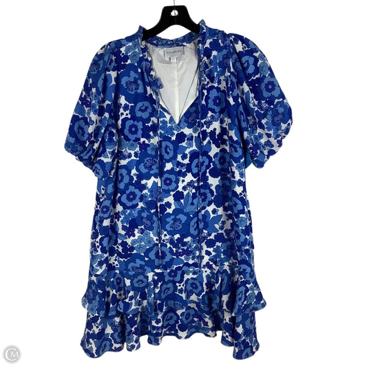 Dress Casual Short By Sugar Lips In Blue, Size: M