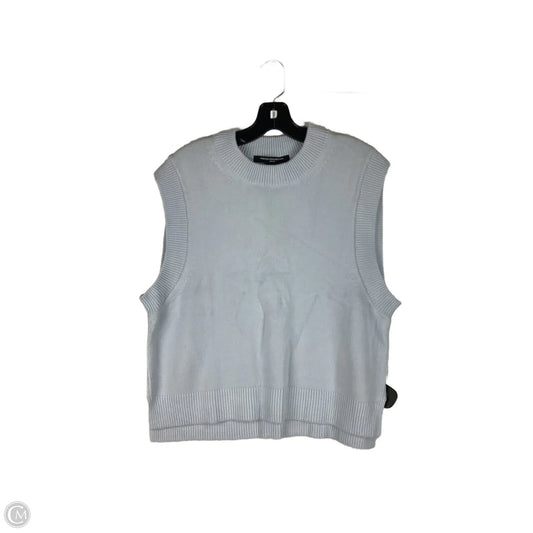 Vest Sweater By French Connection In Blue, Size: Xl
