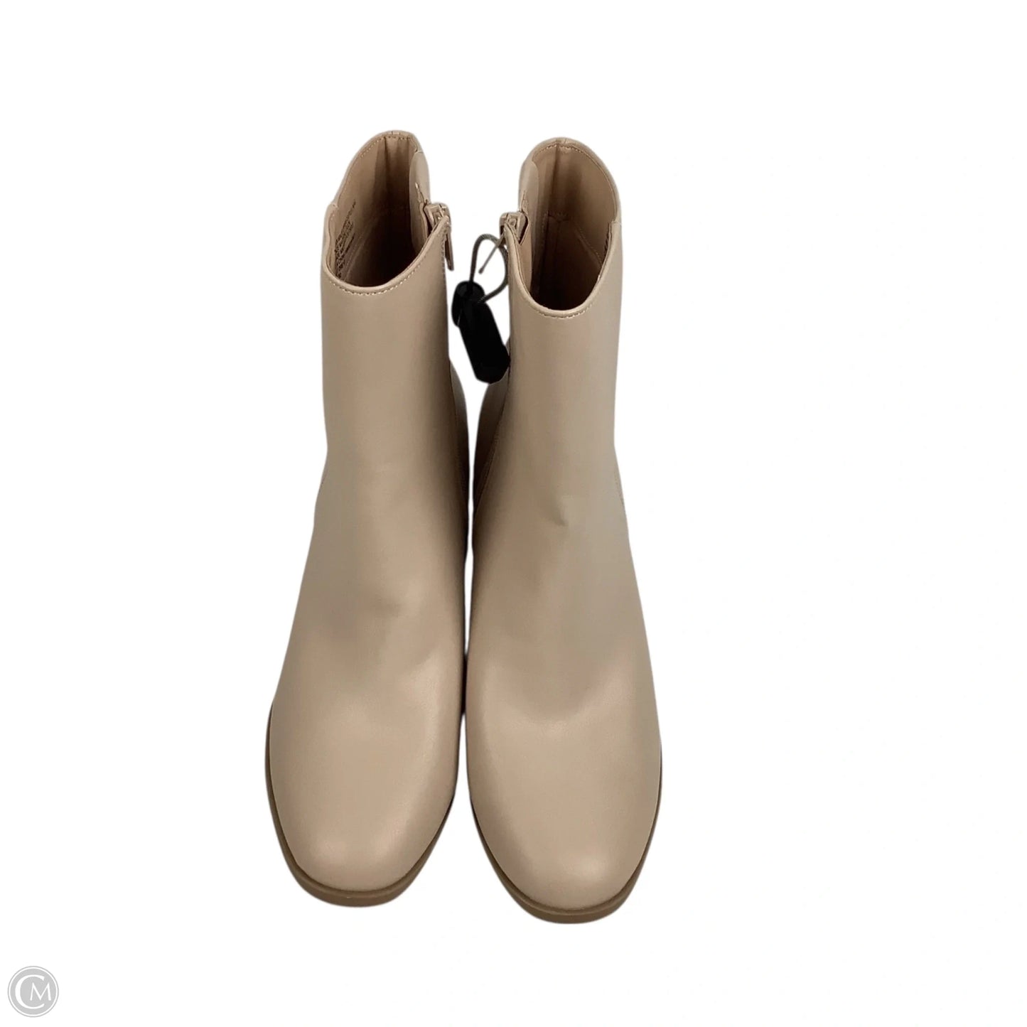 Boots Ankle Heels By A New Day In Cream, Size: 7.5