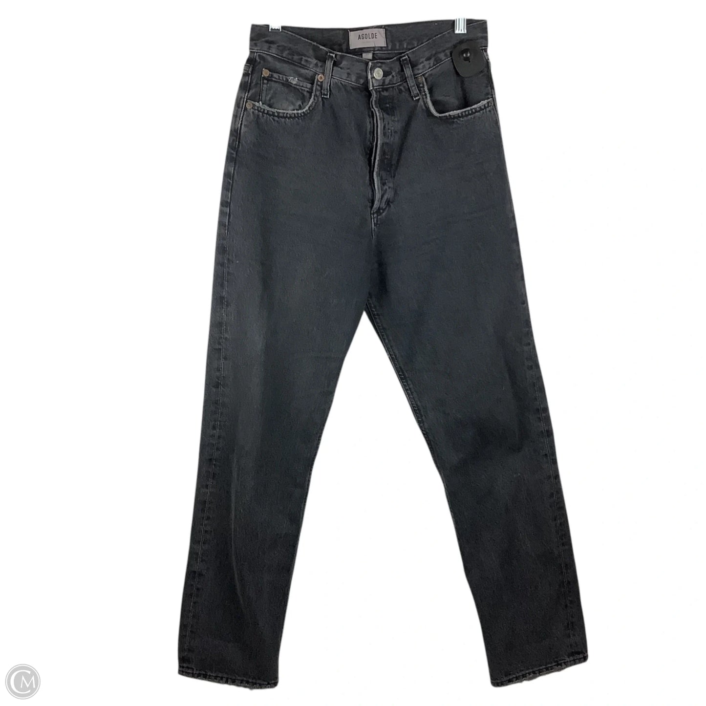 Jeans Straight By Agolde In Grey Denim, Size: 4