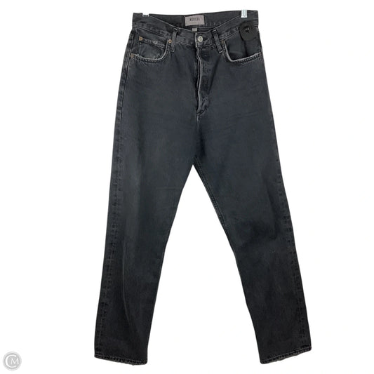 Jeans Straight By Agolde In Grey Denim, Size: 4