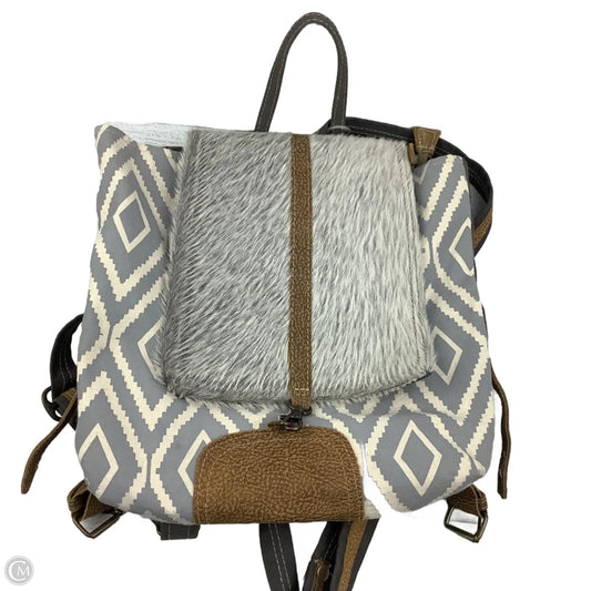 Backpack Leather By Myra, Size: Medium