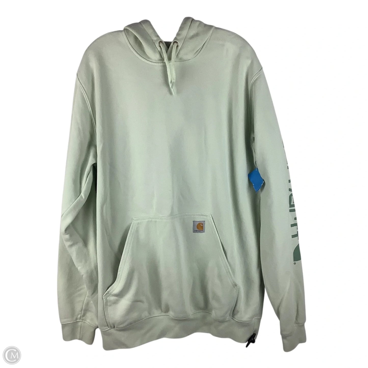 Sweatshirt Hoodie By Carhartt In Green, Size: L/XL tall