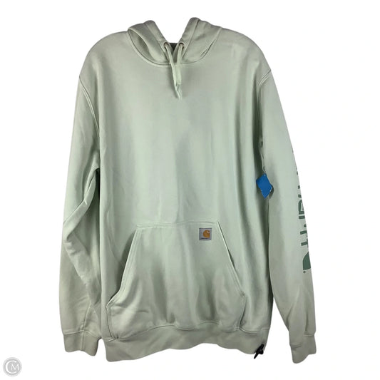Sweatshirt Hoodie By Carhartt In Green, Size: L/XL tall