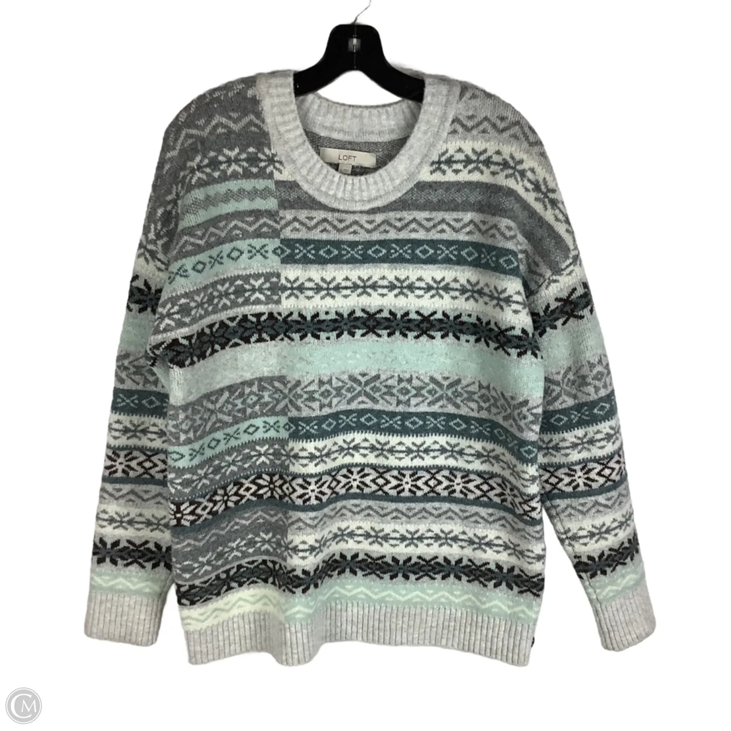 Sweater By Loft In Blue, Size: L