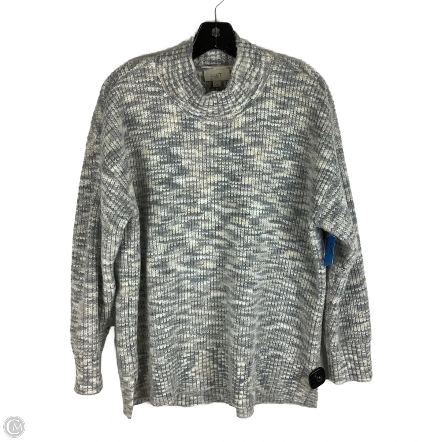 Sweater By Loft In Grey, Size: L